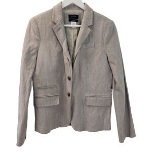 J. Crew Chevron Print Schoolboy Blazer Size 6